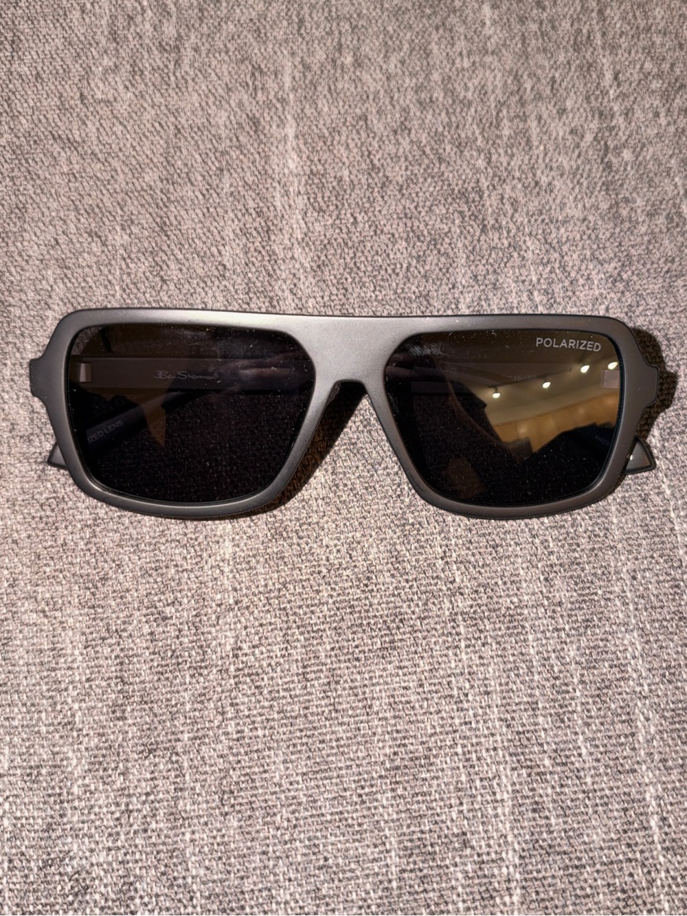 Ben Sherman Matte Black Polarized Sunglasses